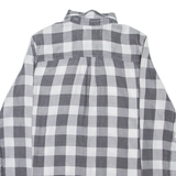HOLLISTER Womens Shirt Grey Check Long Sleeve S