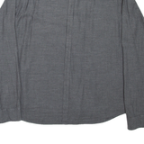 DKNY Mens Plain Shirt Grey Long Sleeve 2XL