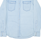 REPLAY Mens Denim Shirt Blue Long Sleeve S