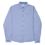 CALVIN KLEIN Mens Shirt Blue Long Sleeve M