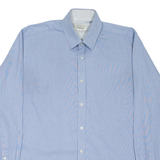 TED BAKER Mens Shirt Blue Pinstripe Long Sleeve XL