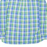 TOMMY HILFIGER Mens Shirt Green Check Long Sleeve M