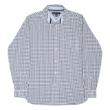 TOMMY HILFIGER Mens Shirt Blue Gingham Long Sleeve S