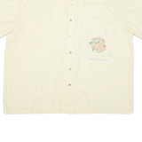 GARRY Big Basic Shirt Mens Plain Shirt Yellow 2XL