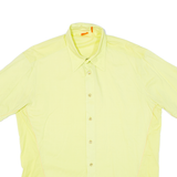 BOSS Mens Plain Shirt Green L