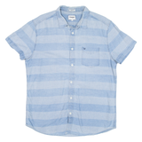 WRANGLER Mens Shirt Blue Striped XL