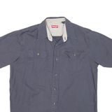 WRANGLER Mens Plain Shirt Grey M
