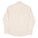 BOSS Slim Fit Mens Plain Shirt Beige Long Sleeve L