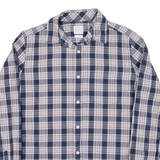 GAP Mens Shirt Blue Check Long Sleeve S
