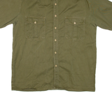 IMAGE Mens Denim Shirt Green 2XL