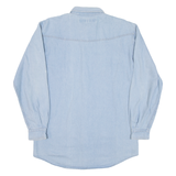 BLACK & BROWN Mens Denim Shirt Blue Long Sleeve S