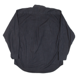 ORIGINAL DEPARTMENT CLOTHING Mens Plain Shirt Black Long Sleeve M