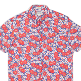 Slim Mens Shirt Red Floral S