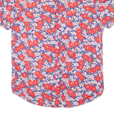 Slim Mens Shirt Red Floral S