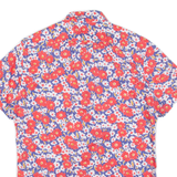 Slim Mens Shirt Red Floral S