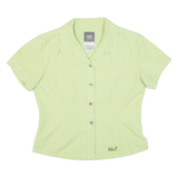 JACK WOLFSKIN Womens Shirt Green Check UK 12