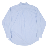 TOMMY HILFIGER Mens Plain Shirt Blue Long Sleeve L