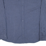 JOOP Mens Plain Shirt Blue Long Sleeve L