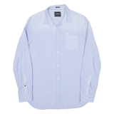 GUESS Slim Fit Mens Shirt Blue Spotted Long Sleeve L