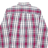 TOMMY HILFIGER Mens Shirt Maroon Check Long Sleeve M