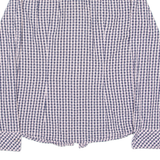 TOMMY HILFIGER Stars Womens Shirt Pink Check Long Sleeve L