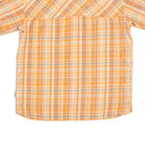 MCKINLEY Sun Protection Mens Shirt Orange Check XL