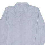 HUGO BOSS Slim Fit Mens Shirt Blue Geometric Long Sleeve L