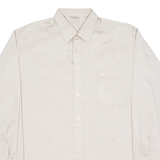 N41 Mens Plain Shirt Beige Long Sleeve XL