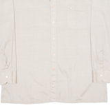 N41 Mens Plain Shirt Beige Long Sleeve XL