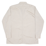 N41 Mens Plain Shirt Beige Long Sleeve XL