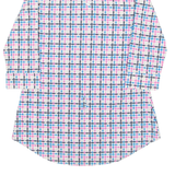 ADIDAS ORIGINALS Long Womens Shirt Pink Check 3/4 Sleeve S