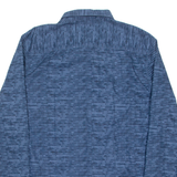 CALVIN KLEIN Mens Shirt Blue Crazy Pattern Long Sleeve L
