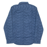 CALVIN KLEIN Mens Shirt Blue Crazy Pattern Long Sleeve L