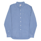 LEVI'S Mens Shirt Blue Striped Long Sleeve S
