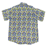 PARADISE Mens Shirt Blue Viscose Paisley XL