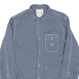 DIESEL Mens Shirt Blue Check Long Sleeve S