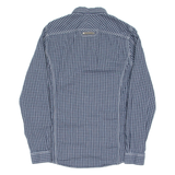 DIESEL Mens Shirt Blue Check Long Sleeve S