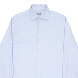 MICHAEL KORS Mens Plain Shirt Blue Long Sleeve M