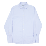 MICHAEL KORS Mens Plain Shirt Blue Long Sleeve M