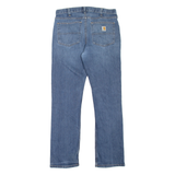 CARHARTT Mens Jeans Blue Relaxed Straight Stone Wash W32 L32