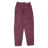 TEDDY'S Womens Jeans Maroon Regular Mom W24 L29