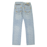 BLUE RAGS Mens Jeans Blue Regular Straight Stone Wash W30 L33