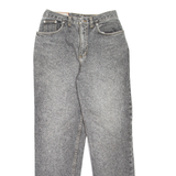 RIFLE Womens Jeans Grey Regular Mom 90s Stone Wash W26 L30