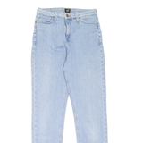 LEE Womens Jeans Blue Regular Mom W27 L33