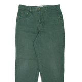 GUESS By George Marciano Womens Jeans Green Regular Mom 90s W32 L30