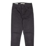 LEVI'S 720 High Rise BIG E Womens Jeans Black Slim Skinny W25 L28