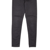 LEVI'S 720 High Rise BIG E Womens Jeans Black Slim Skinny W25 L28