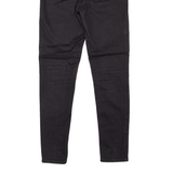 LEVI'S 720 High Rise BIG E Womens Jeans Black Slim Skinny W25 L28