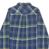 LEE Western Mens Shirt Blue Plaid Long Sleeve S