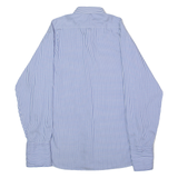 TOMMY HILFIGER Mens Shirt Blue Striped Long Sleeve XL